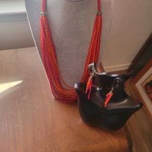 Necklace and earrings